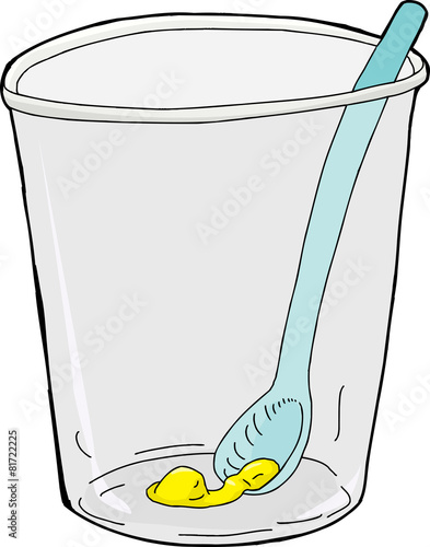 Isolated Ice Cream in a Cup