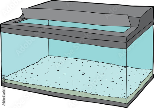 Fish Tank with Open Lid
