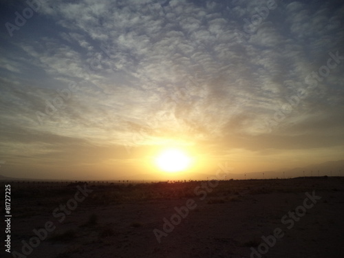 sunset on the beach
