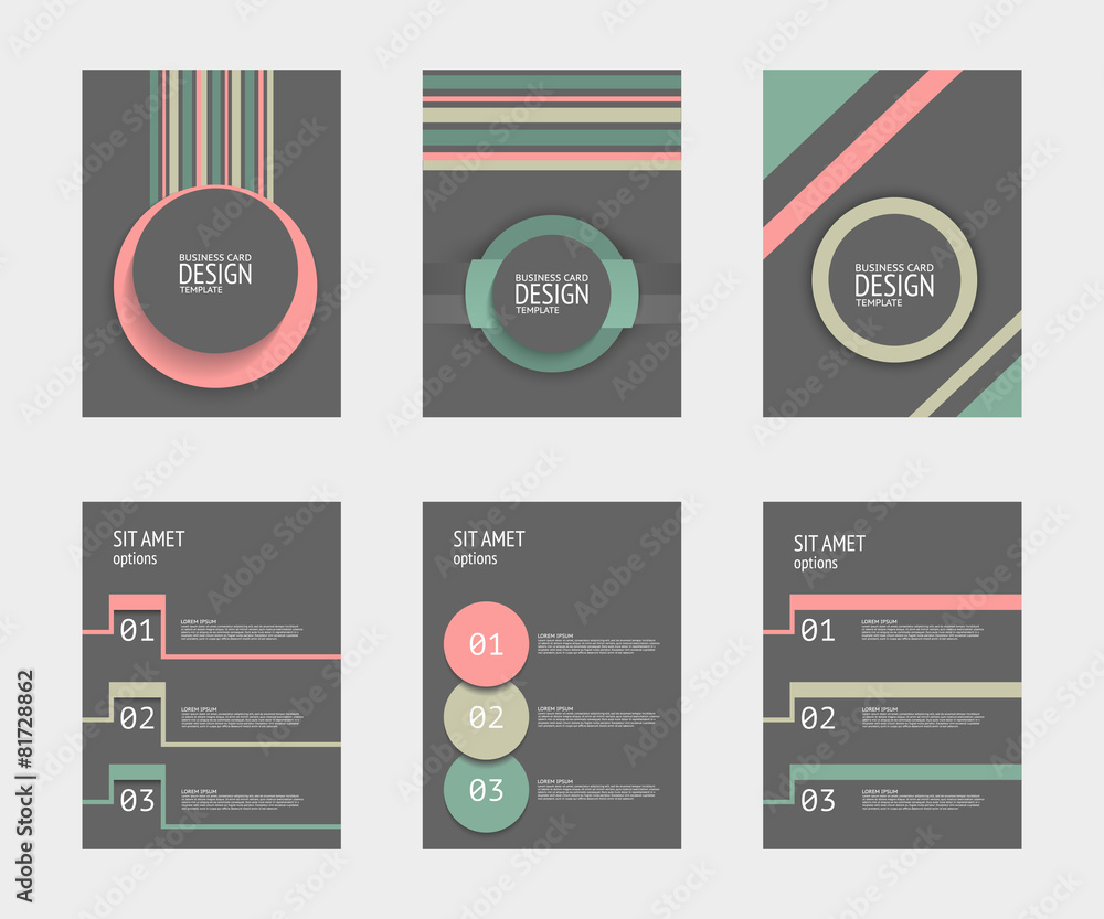Vector brochure template design. Vector brochure template design.