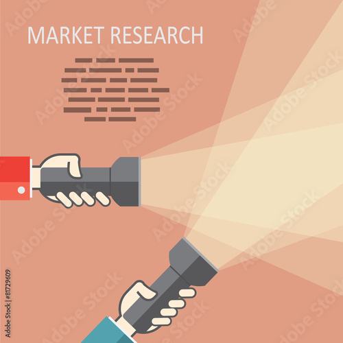 Web search with flat flashlight and hands