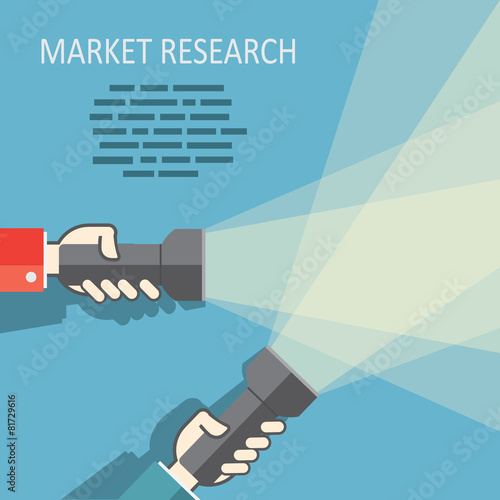 Web search with flat flashlight and hands