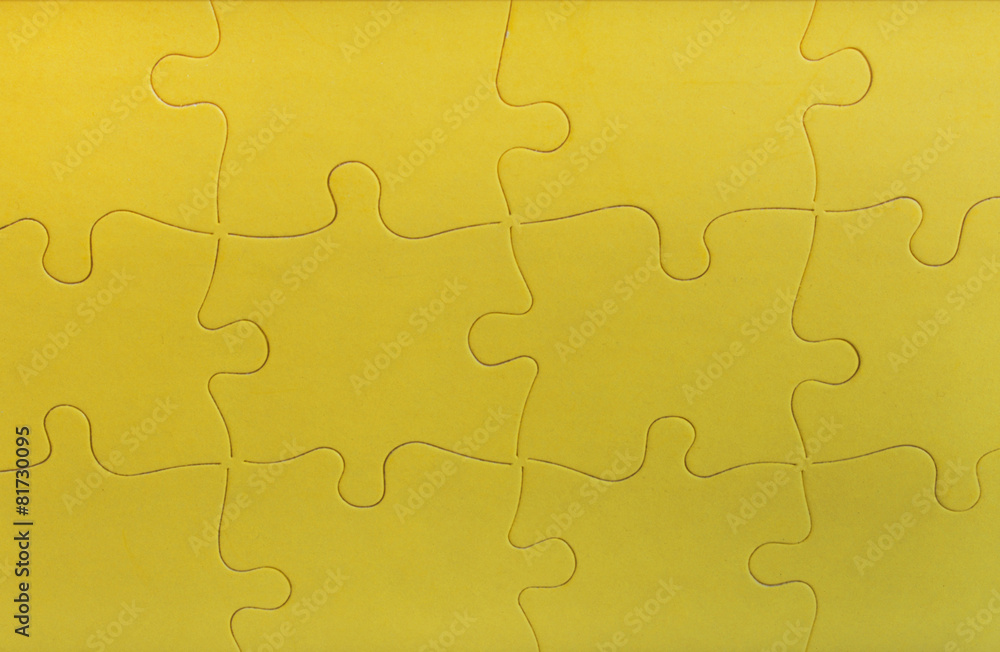 Fototapeta premium yellow empty puzzle
