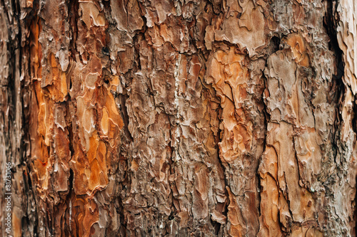 Bark texture of pine tree © Korradol