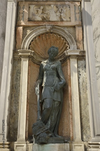 Bronze sculpture in Saint Mark Basilica, Venice, Italy