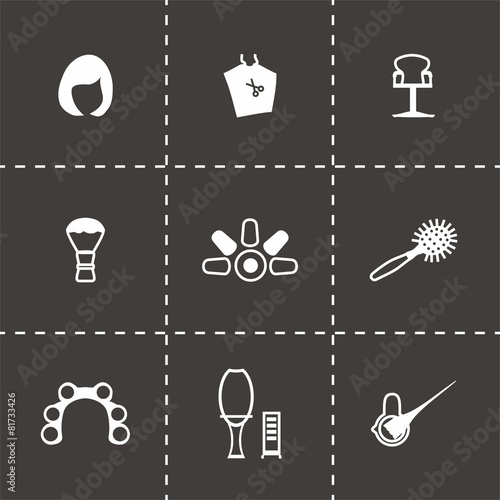 Vector Barber icon set