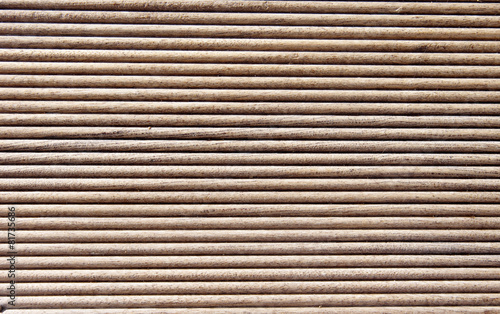 Wooden dark brown grooves panel