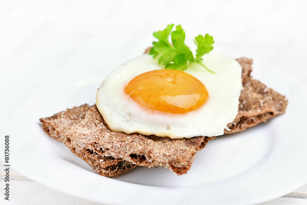 Fried egg on bread