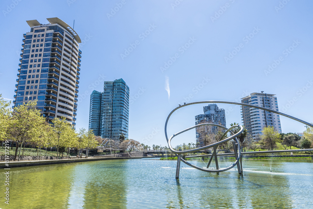 Obraz premium Diagonal Mar Park, Barcelona