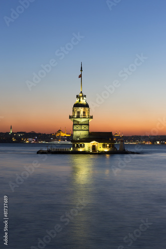 The Maiden's Tower in Istanbul-Turkey