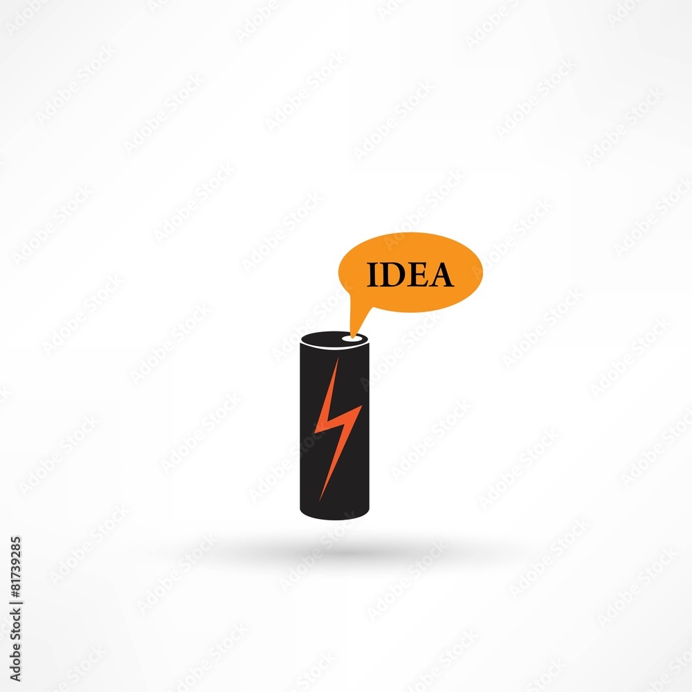 Obraz premium energy drink icon