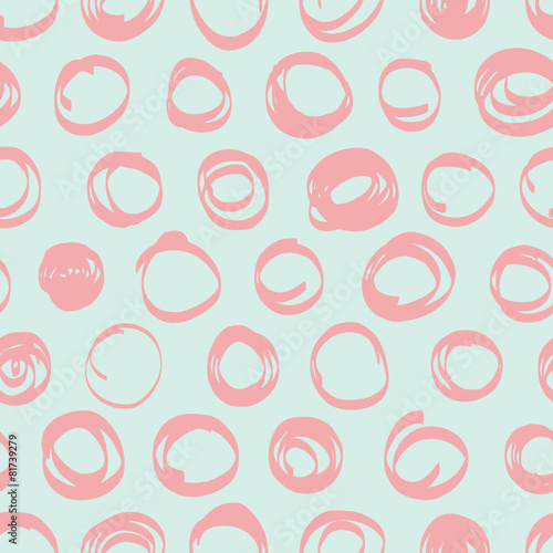 Abstract circle seamless pattern