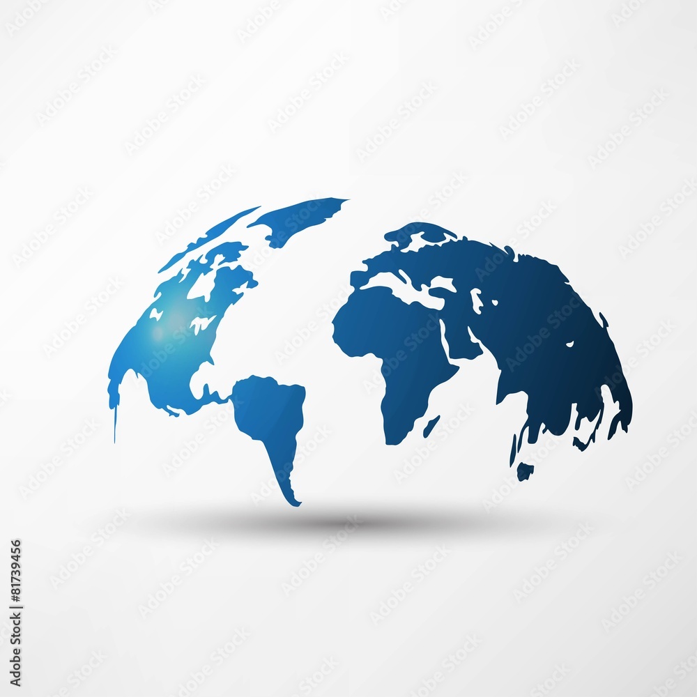 Fototapeta premium World Map Illustration