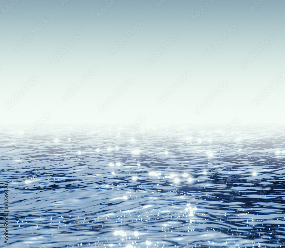 Naklejka premium water and blue sky