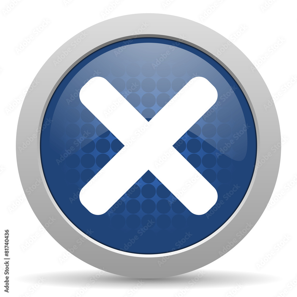 cancel blue glossy web icon cancel blue glossy web icon