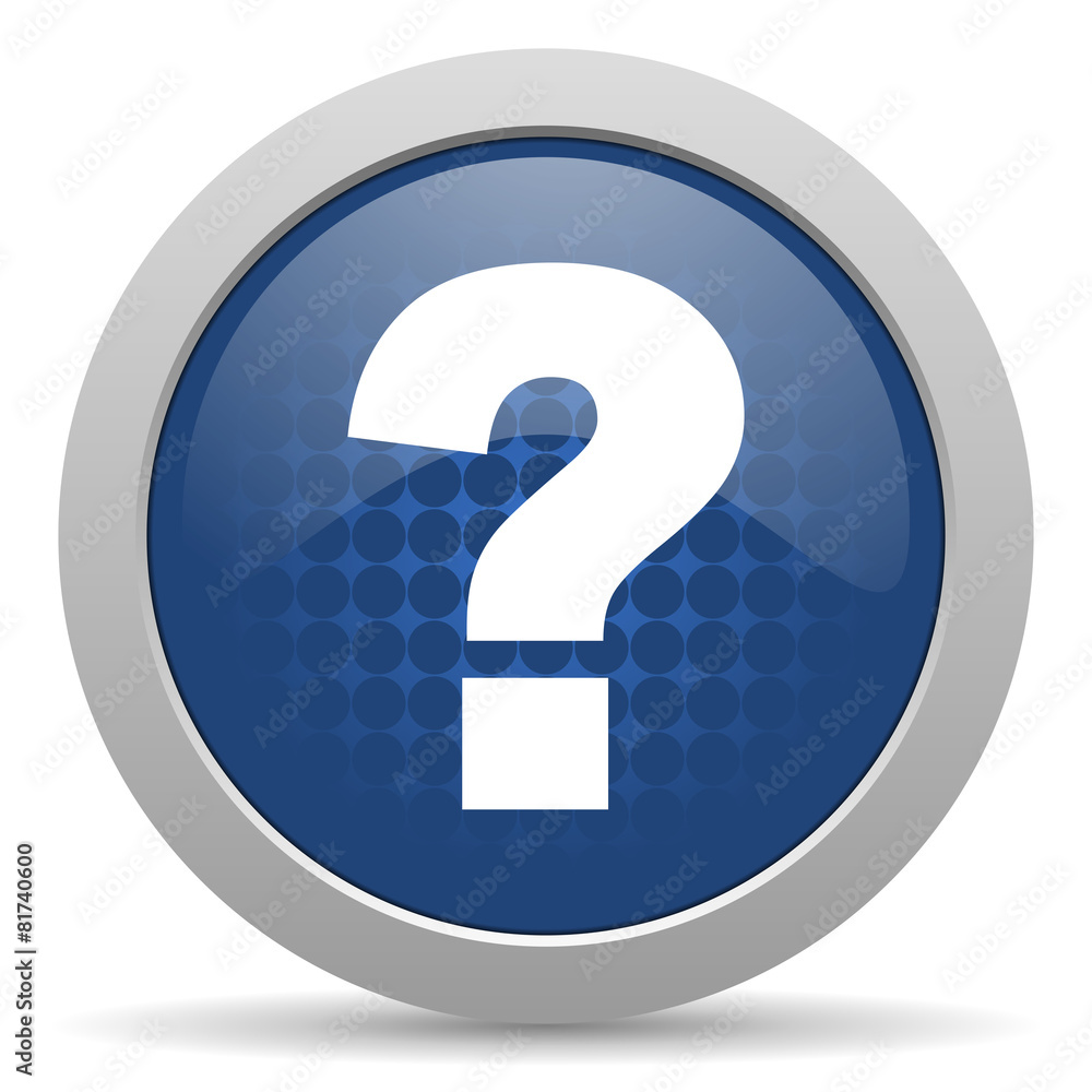 question mark blue glossy web icon question mark blue glossy web icon