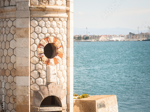 Old light signal port photo