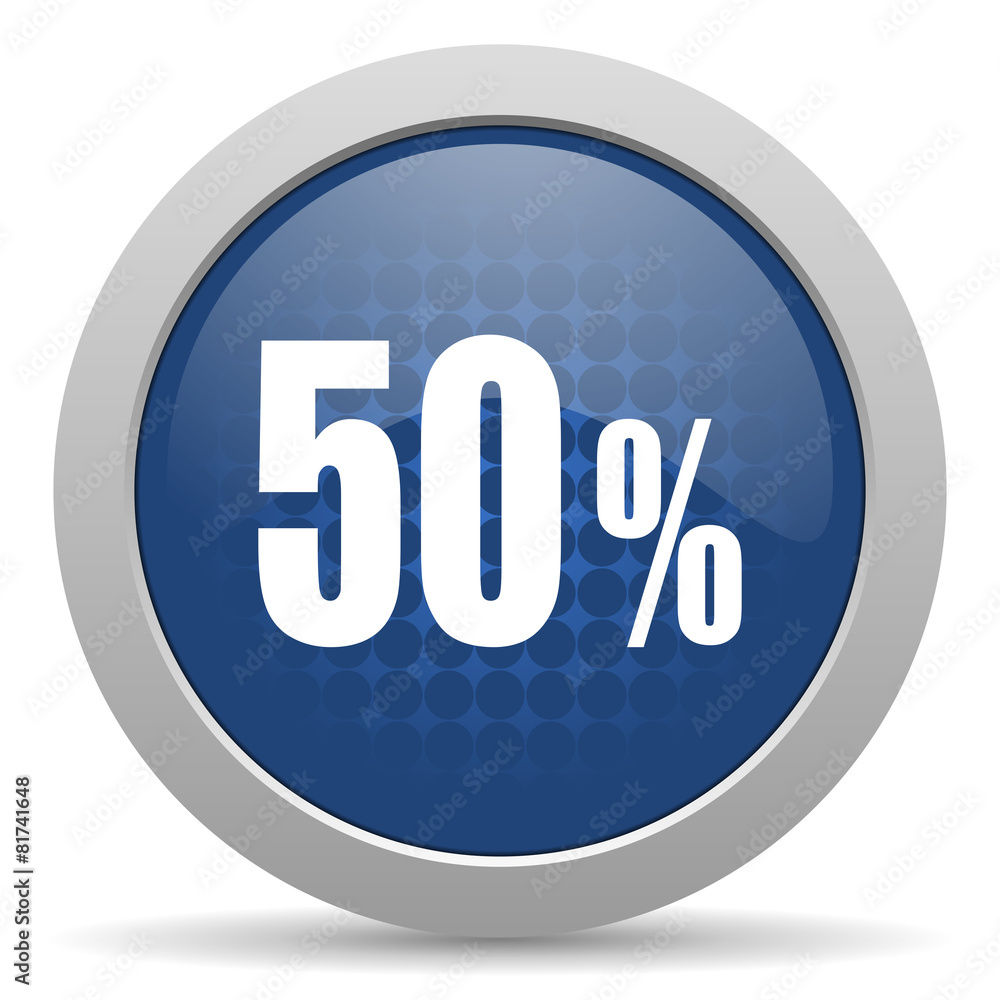 50 percent blue glossy web icon 50 percent blue glossy web icon