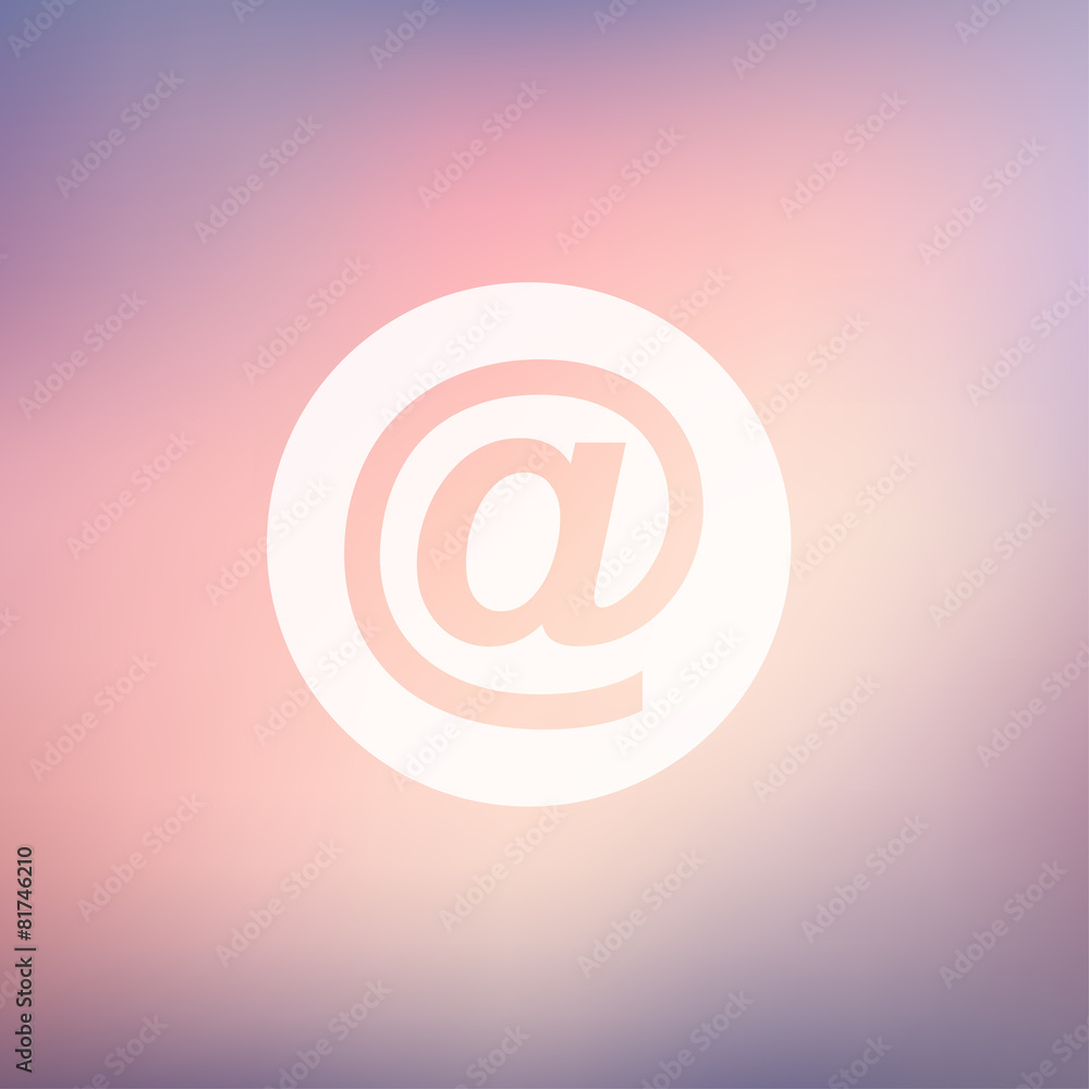 Fototapeta premium email symbol in flat style icon