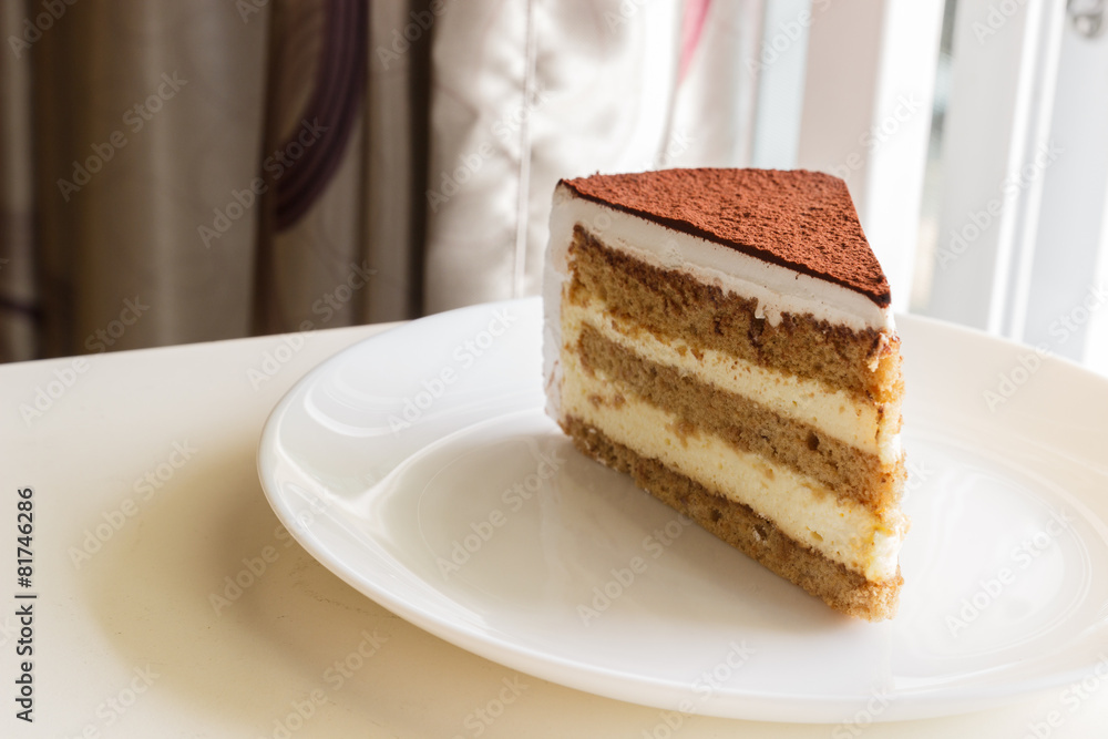 tiramisu topping with cocoa powder tiramisu topping with cocoa powder