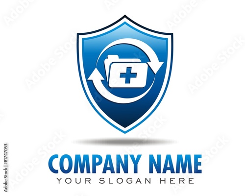 medicine cure healing logo image vector