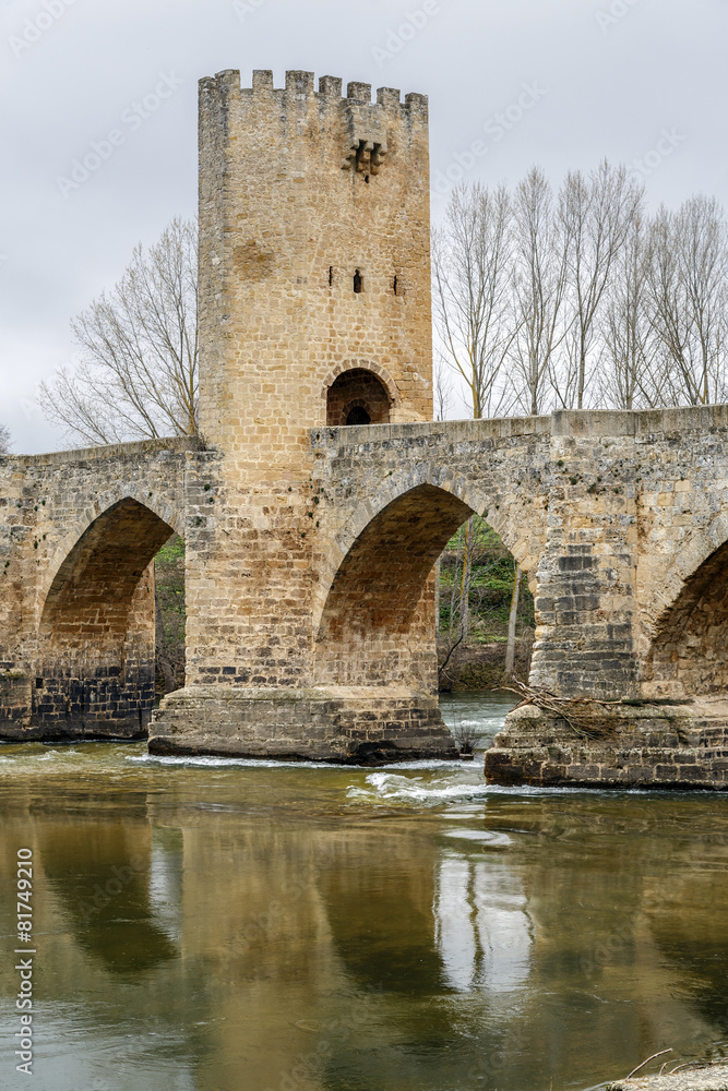 Medieval bridge of Frias in Burgos