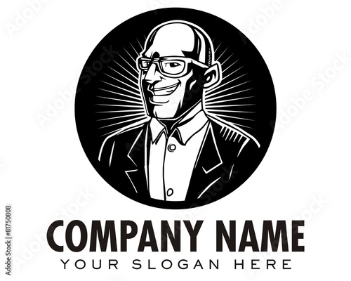 man male gentleman oldman logo image vector