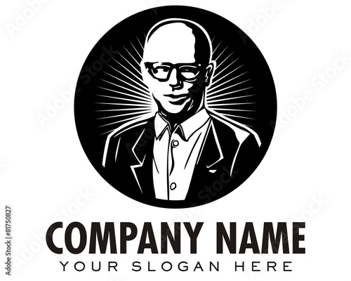 man male gentleman oldman logo image vector