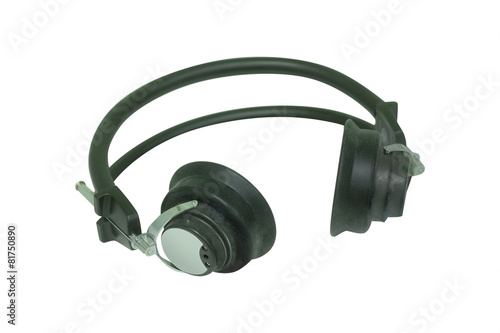 Earphones for hearing test. Pure-tone audiometry photo