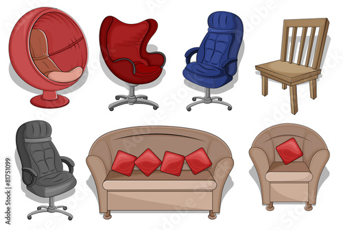 Modern Chairs and Sofas