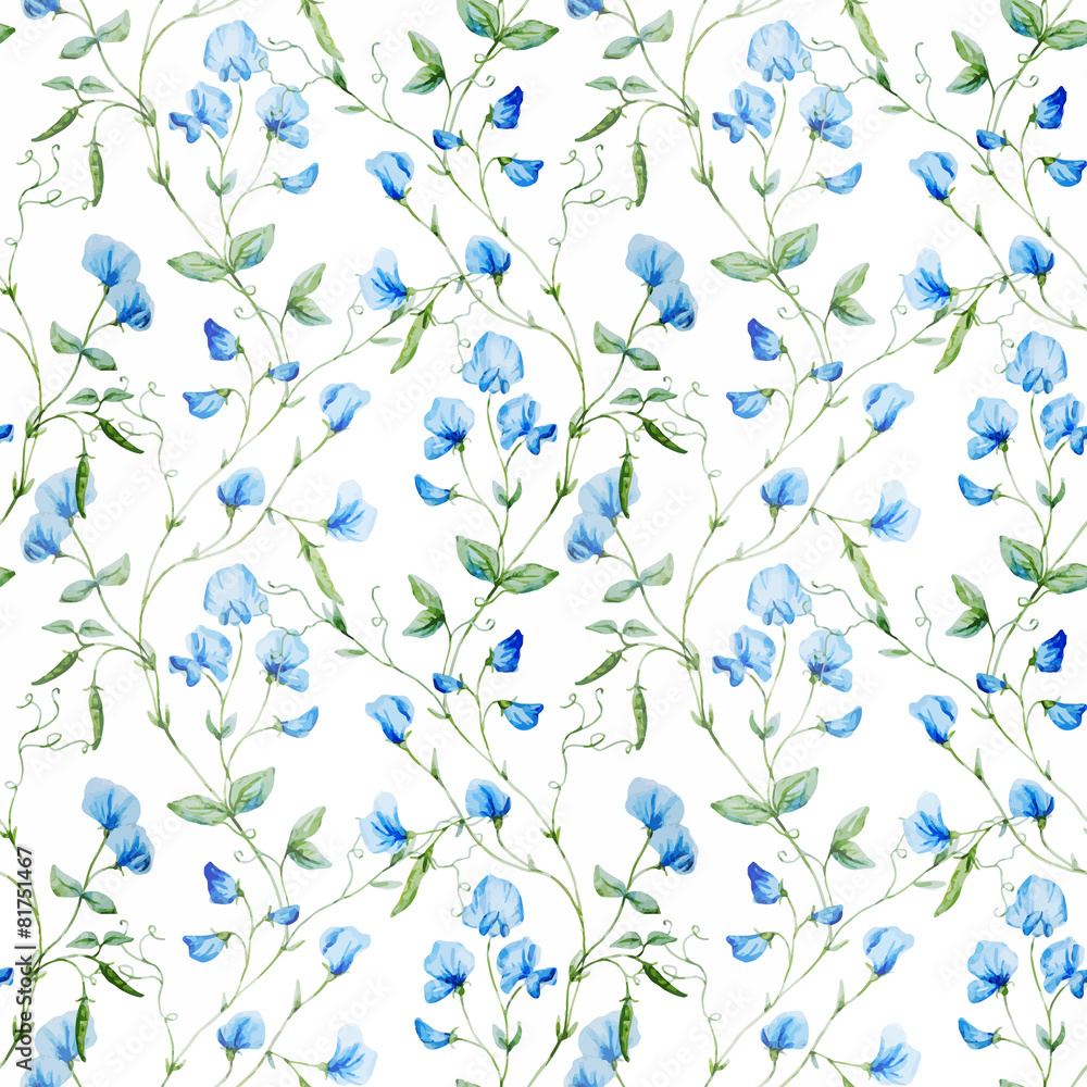 Watercolor flowers pattern Watercolor flowers pattern