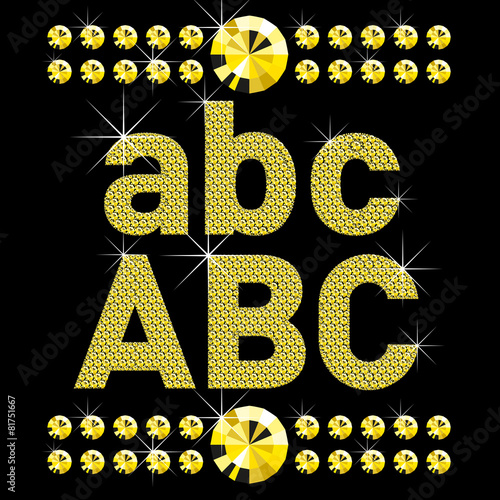 new set of diamond bold letters