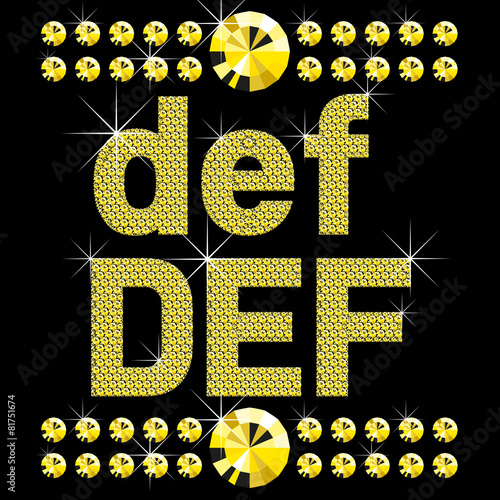 new set of diamond bold letters
