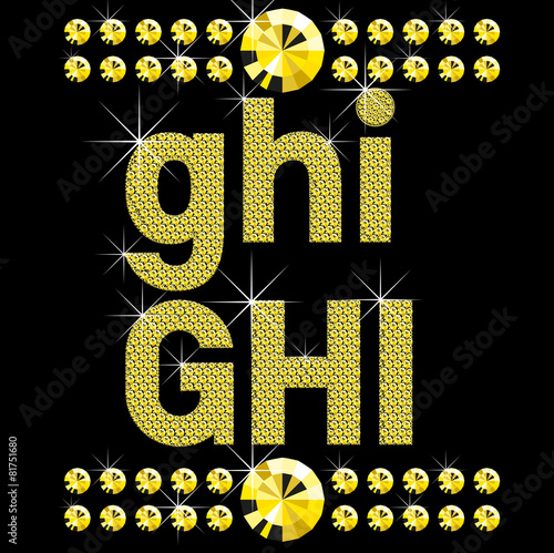 new set of diamond bold letters