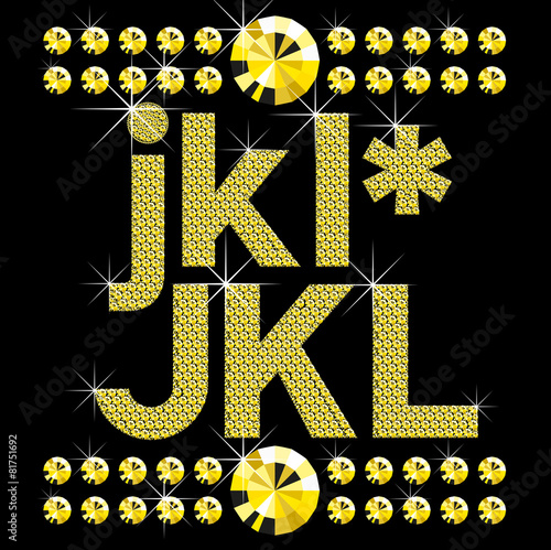 new set of diamond bold letters