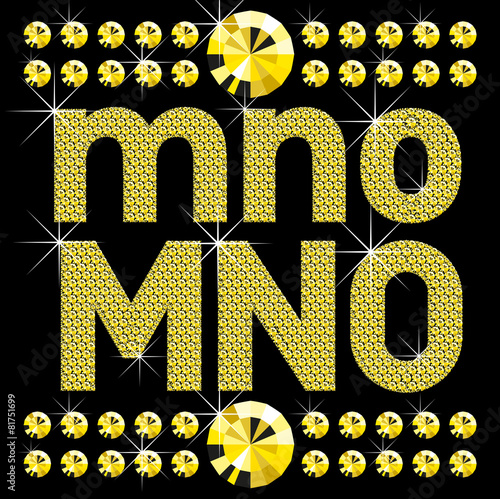 new set of diamond bold letters