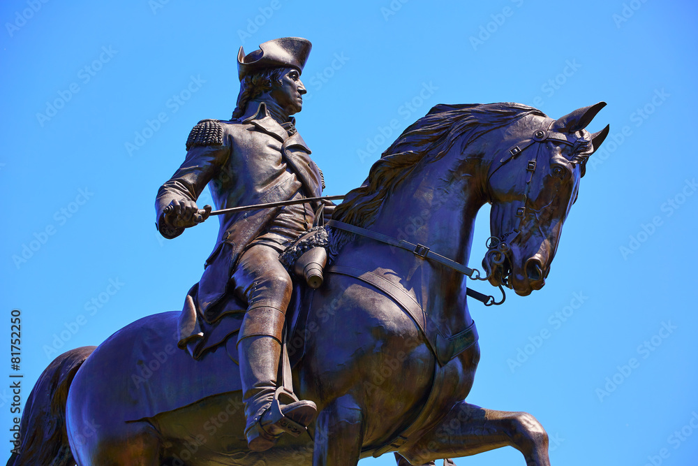 Boston Common George Washington monument Boston Common George Washington monument