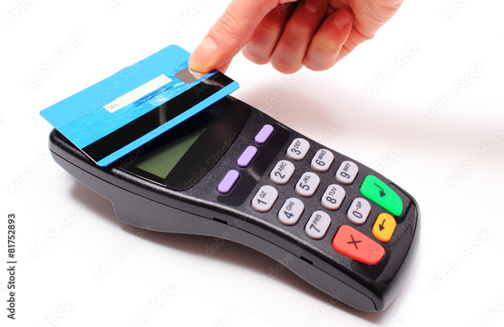 Hand of woman paying with contactless credit card, Hand of woman paying with contactless credit card,