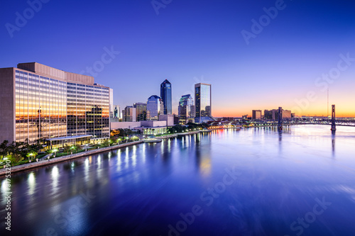 Jacksonville  Florida Cityscape on the River