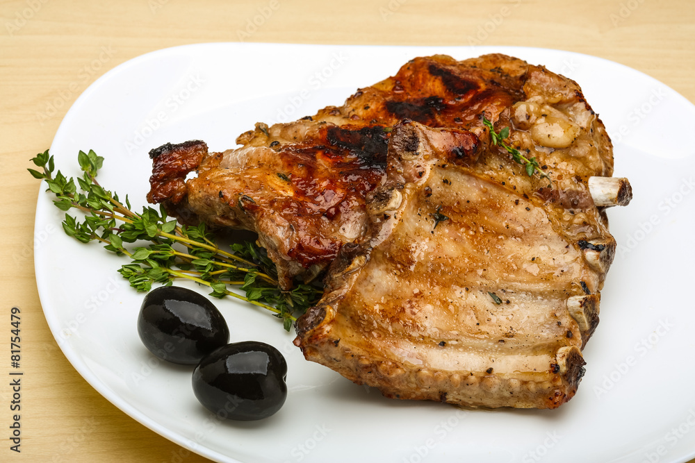 Roasted pork ribs Roasted pork ribs