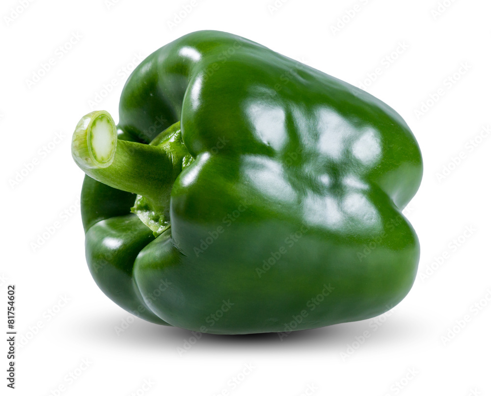 Fresh vegetable, Green Pepper on a white background Fresh vegetable, Green Pepper on a white background
