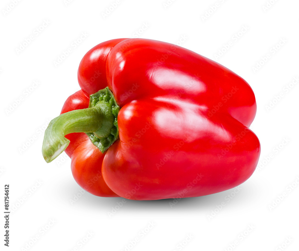 Fresh vegetable, Red Pepper on a white background Fresh vegetable, Red Pepper on a white background