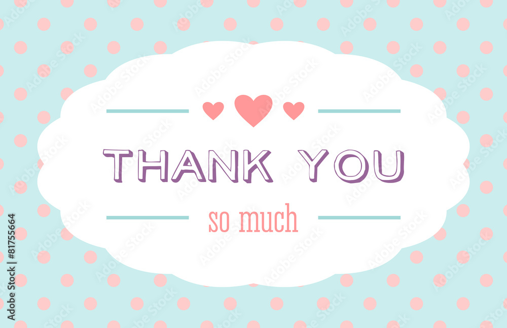 Thank you card Thank you card