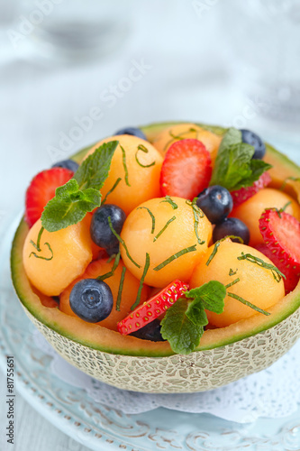 Fruit salad with melon