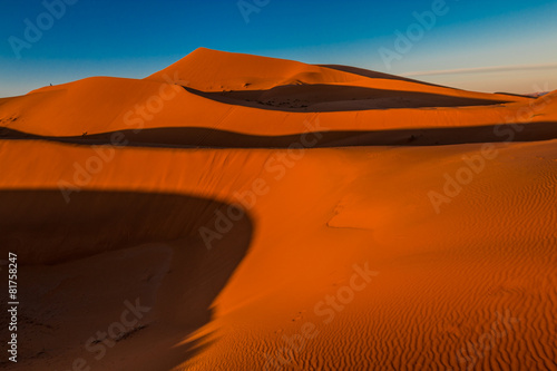 Sand Dunes in Morocco Desert