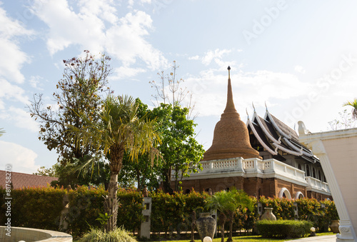 asian brick pagoda