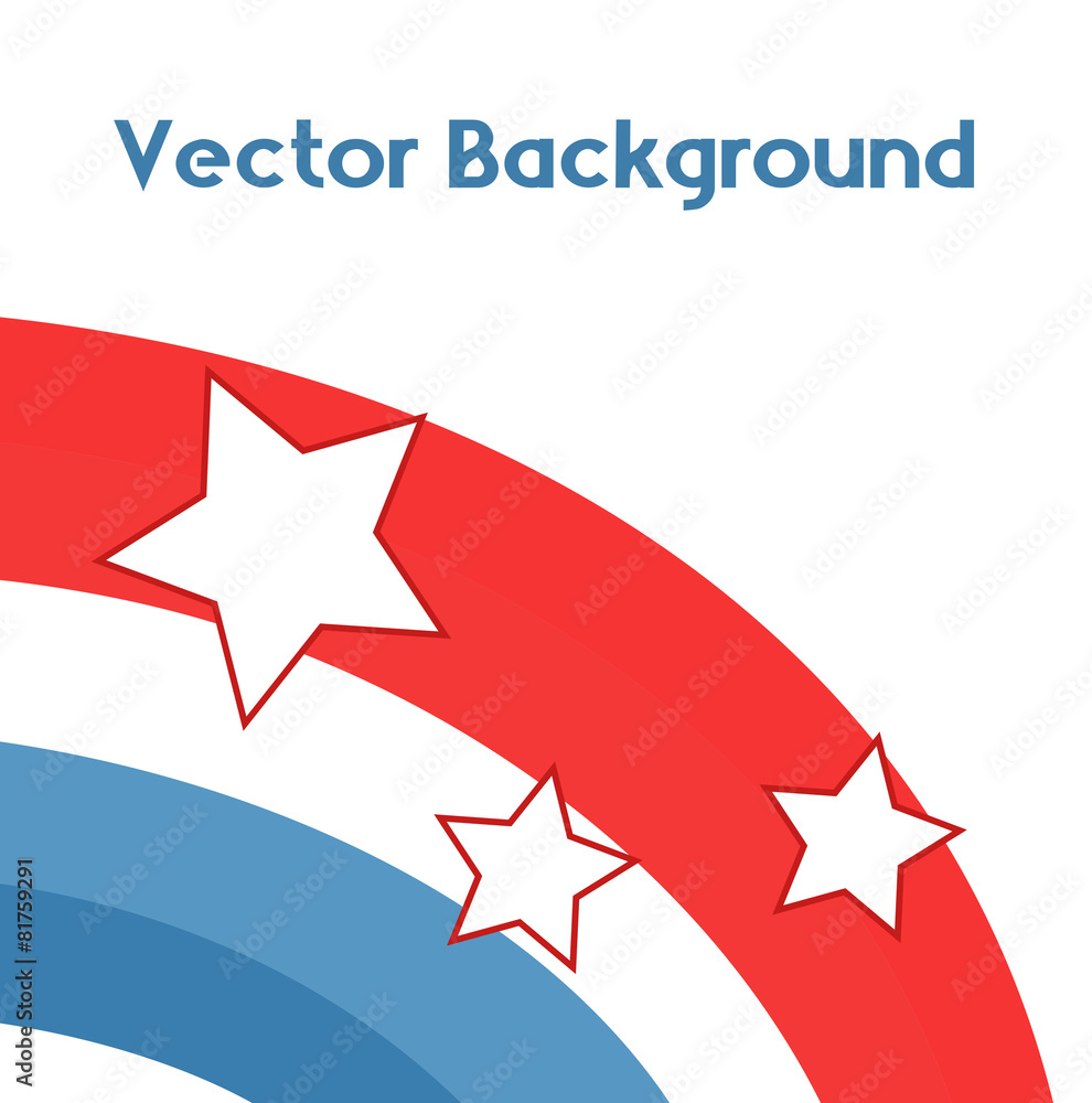 4th of July Rainbow Stars Background Stock Vector | Adobe Stock