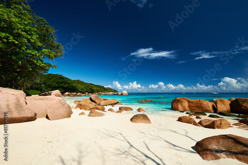 Beautiful beach at Seychelles