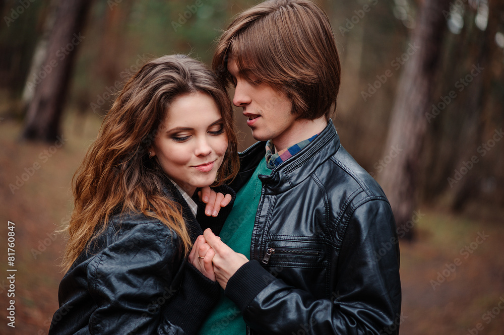 outdoor sensual portrait of loving young couple outdoor sensual portrait of loving young couple