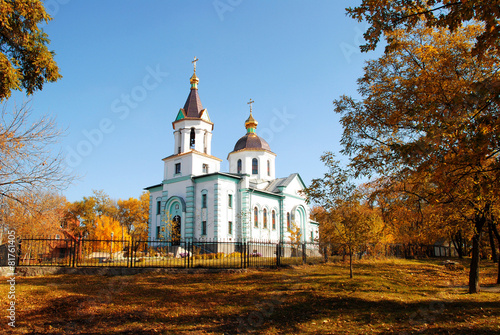 Foto Majestic orthodox church in Kobelyaki, Ukraine